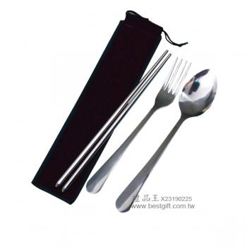 絨布餐具組匙叉19cm筷(2入)