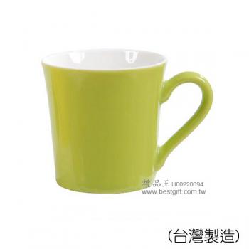 雙色釉卡布杯  翠綠  (台灣製造)