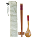 緞面束口貼花竹筷