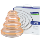 Glasslock 8件組圓形收納強化玻璃微波保鮮盤