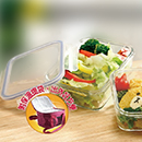 鍋寶-耐熱玻璃保鮮盒二入組 (附提袋)