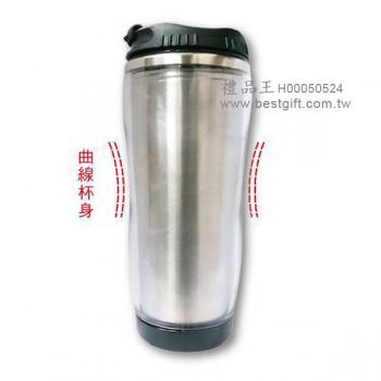 400cc不銹鋼曲線廣告杯(原色)