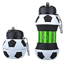 足球造型硅膠伸縮水壺